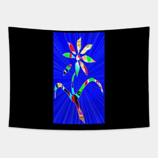 blue lost flower Tapestry