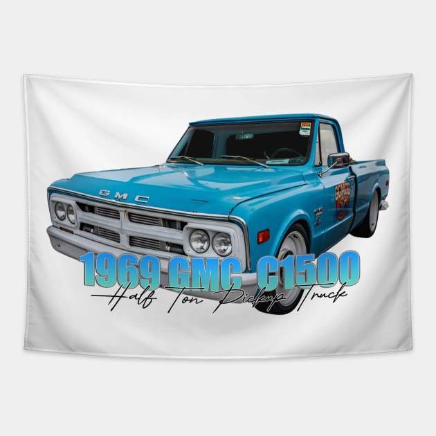 1969 GMC C1500 Half Ton Pickup Truck Tapestry by Gestalt Imagery