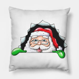 Santa Claus End 2020 happily 3D gift v2 Pillow