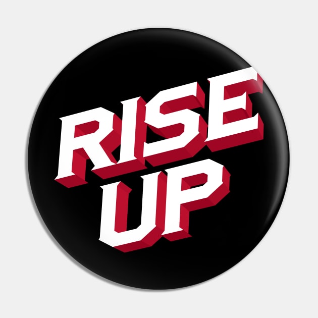 Atlanta Falcons Rise Up Design Pin by stayfrostybro