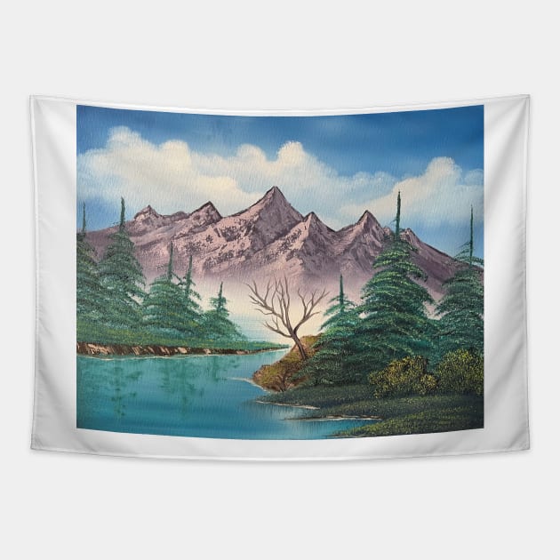 Purple Mountain Range Tapestry by J&S mason