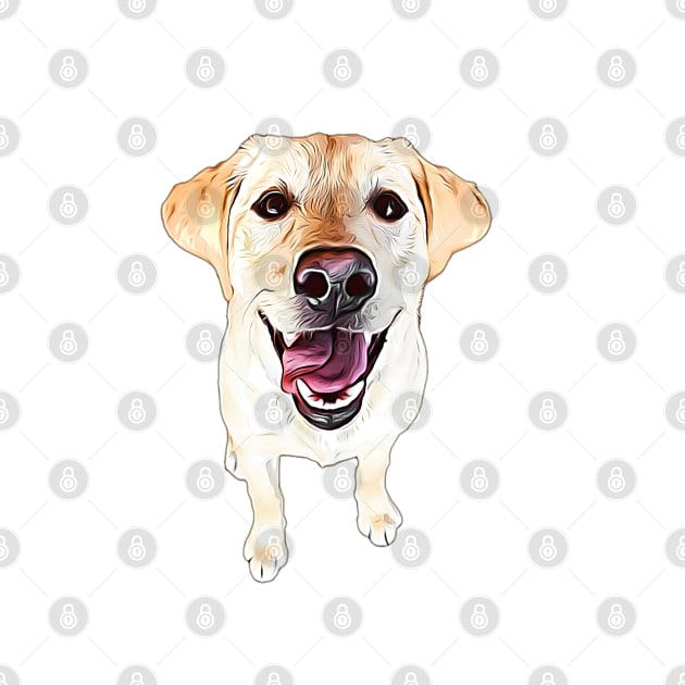 Labrador Retriever Golden Cuteness by ElegantCat