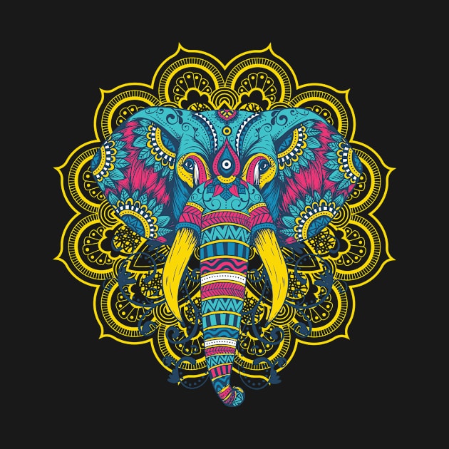 Mandala Elephant by EarlAdrian