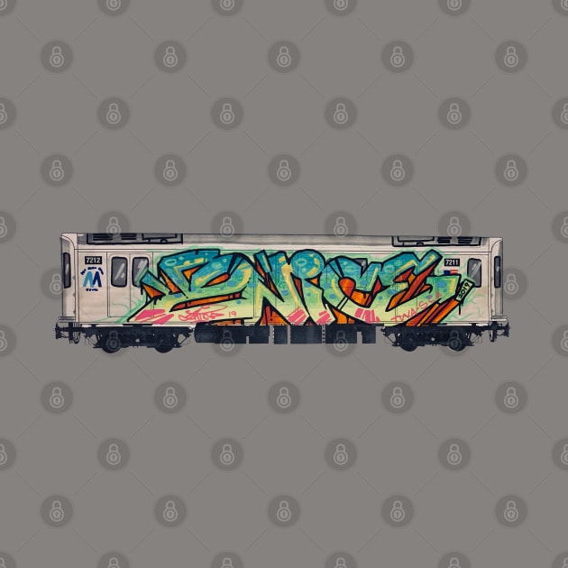 2N!CE Subway Car by raggraphx