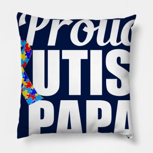 Proud Autism Papa Pillow