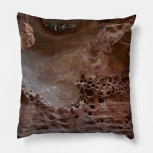 Sandstone rockface rough texture Pillow
