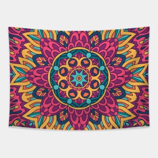 Colorful Indian Mexican Ethnic Oriental Rug Mandala Boho Pattern Tapestry