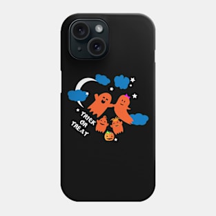 Trick Or Treat Cute Ghosts Family Fly Halloween Candys Sweets Phone Case