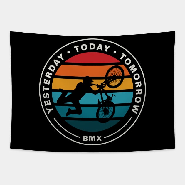 BMX Bike Every Day Tapestry by silly bike