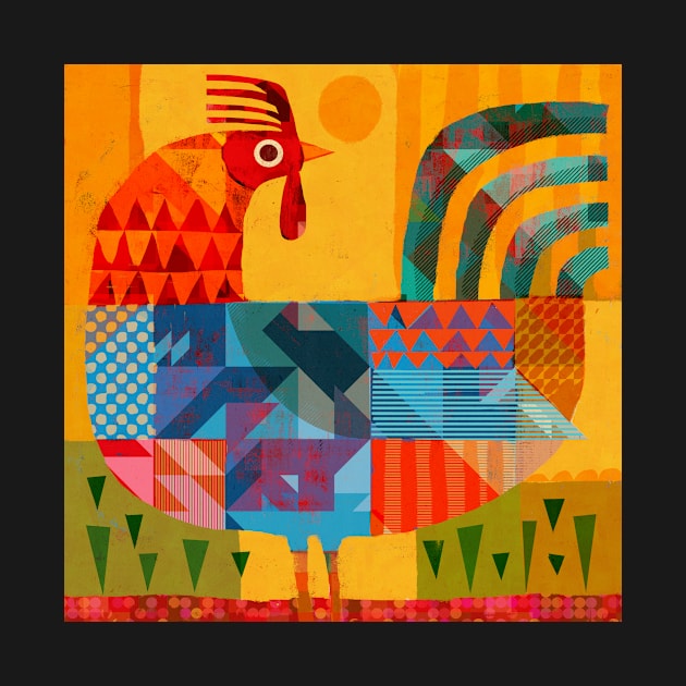 Patchwork Rooster! by Gareth Lucas