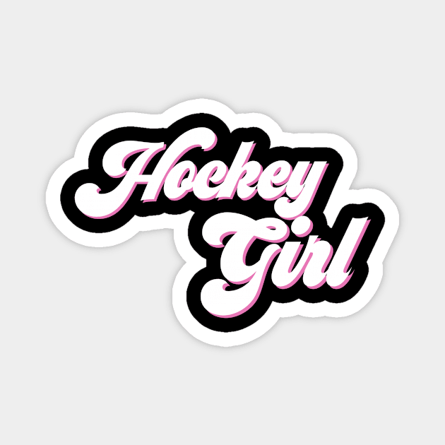 Hockey girl Magnet by Sloop