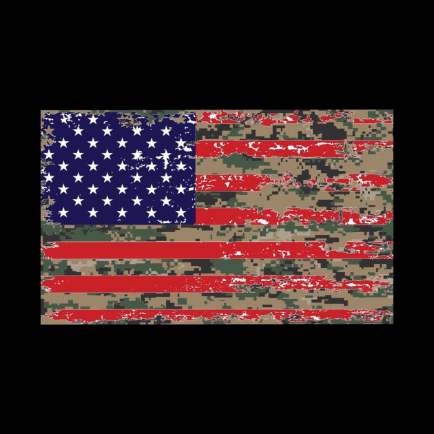 CAMO AMERICAN FLAG USA CAMOFLAUGE by Cult Classics