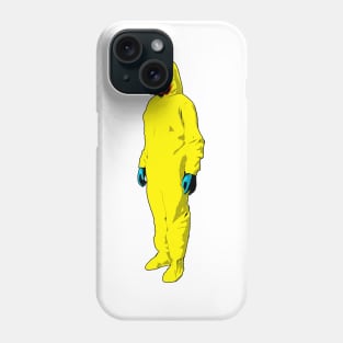 Man Wearing Hazmat Suit Comic Art Phone Case