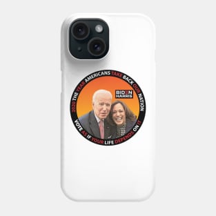 Biden Harris 2020 The Year Americans Take Back Our Nation - in orange Phone Case