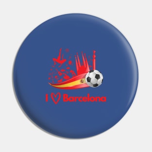 I love Barcelona Pin