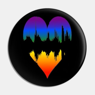 Gay Grunge Heart Pin