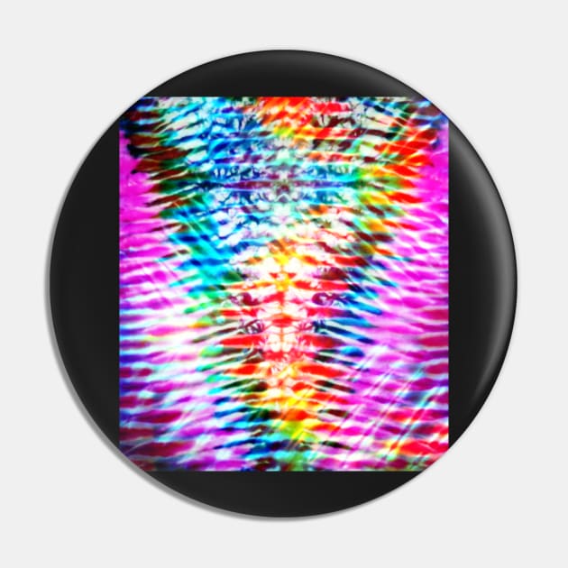 Rainbow V Tie Dye Pin by KirstenStar 