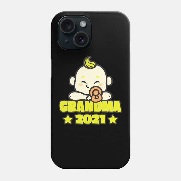 Grandma 2021 Baby Birth Family Funny Gifts Phone Case by Foxxy Merch