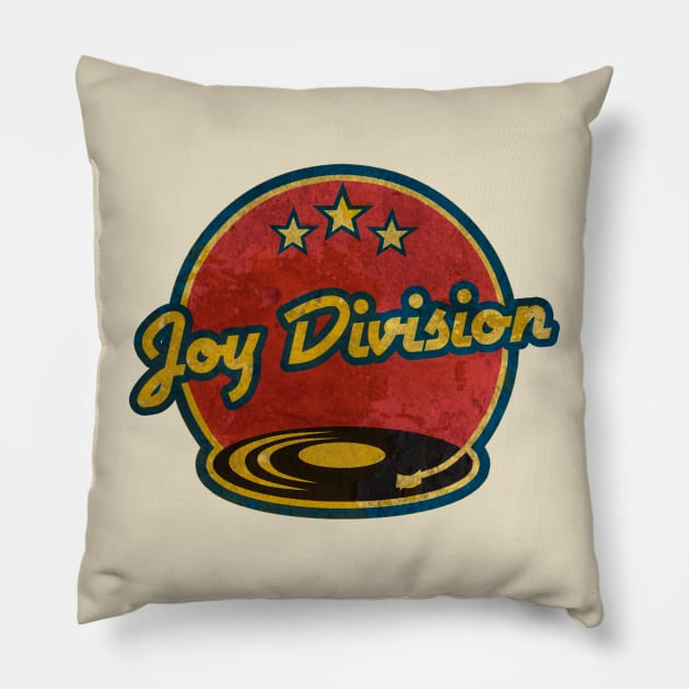 joy division Pillow by Stingy un dry