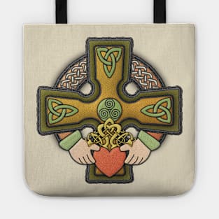 Claddagh Celtic Cross Tote