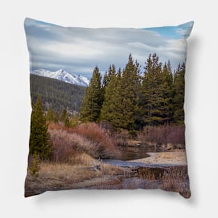 Autumn in Yellowstone National Park Mountains Pillow