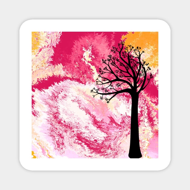 Tree Silhouette Magnet by CarrieBrose