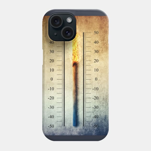 thermometer Phone Case by psychoshadow
