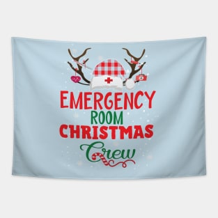 Emergency room christmas crew er nurse gift Tapestry