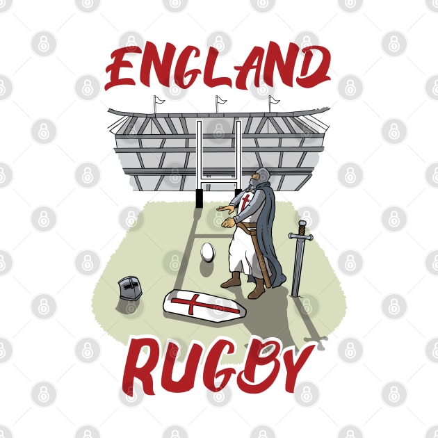 England 6 Nations Rugby Knight Rugby Fans by atomguy