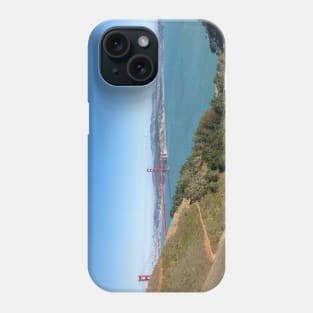 San Francisco Bay and the Golden Gate Bridge Phone Case