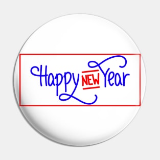 Happy New Year Pin