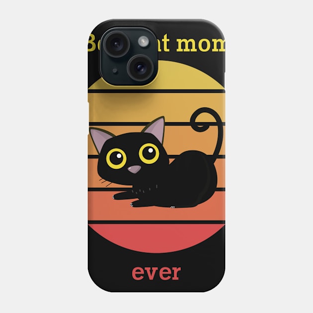 Cat t shirt - Best cat mom Phone Case by hobbystory