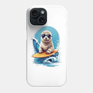 Surfing Baby Seal Phone Case