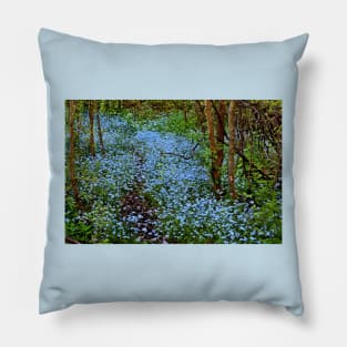 Forest Forget-Me-Nots Pillow