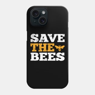 Distressed Save the Bees Design for Men Women and Kids Phone Case