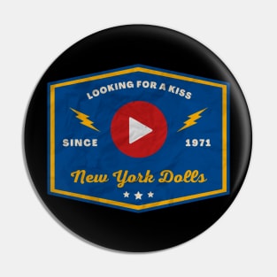 New York Dolls // Play Button Pin