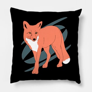 Fox Lineart Pillow