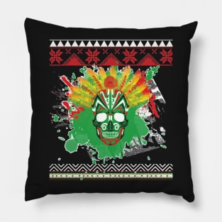 Color Exploding Skull Pillow