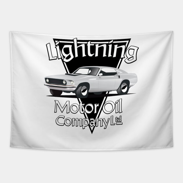 Lightning Motor Oil Company Ltd. Tapestry by nickemporium1