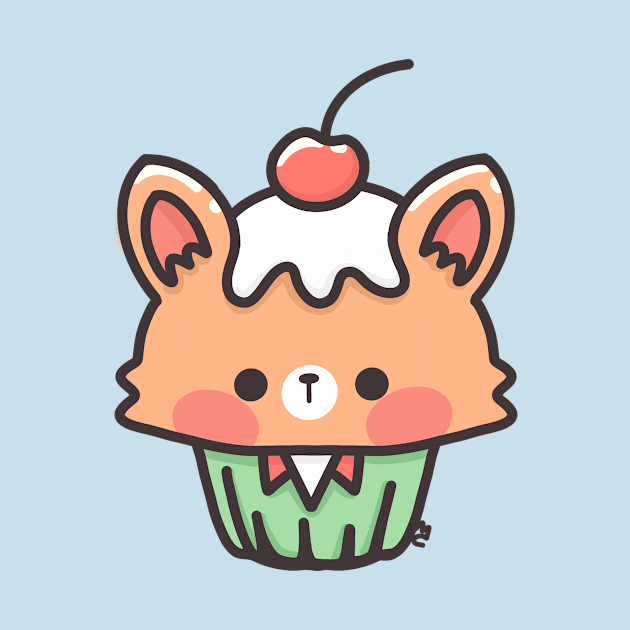 kawaii cupcake by Sugar Bubbles 