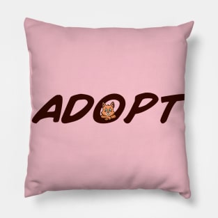 Adopt A Cat Pillow