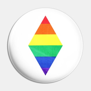 Minimalistic - Diamond Rainbow Pin