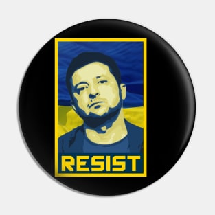 Zelensky Resist Pin