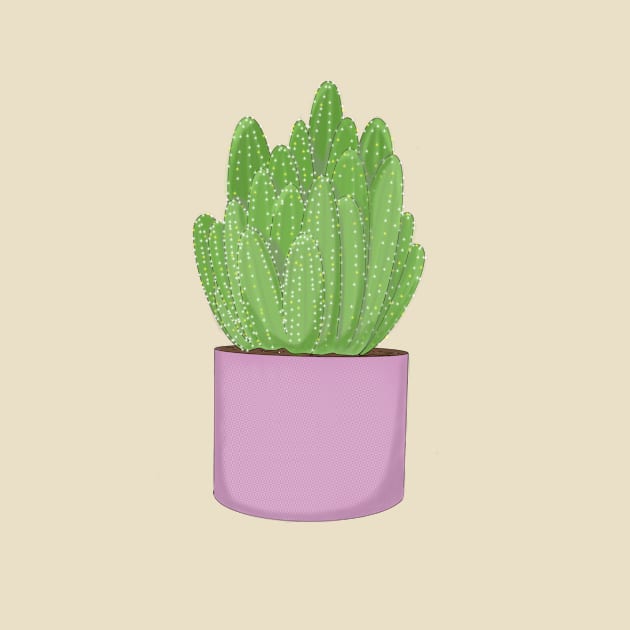 Cactus Pink Pot by Brontysaurus