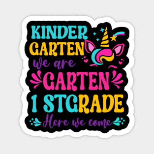 Kids Kindergarten Done 1st Grade Last Day Of School Graduation Magnet