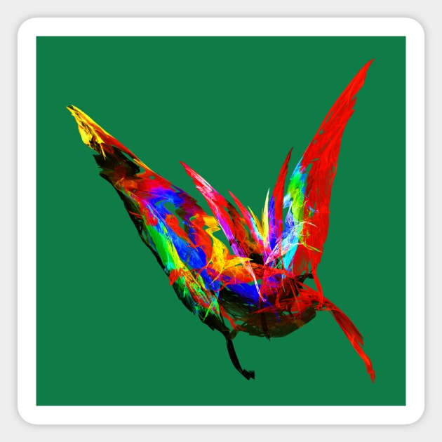 Flying Butterfly Sticker