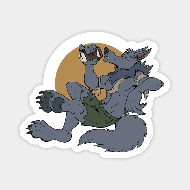 Lycan Brew Coffee (no txt) Magnet by Teaselbone