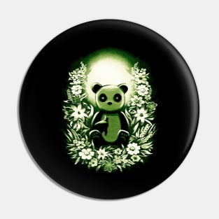 Panda Moon Pin