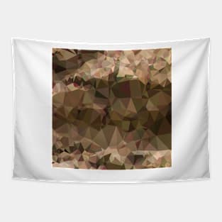 Copper Brown Abstract Low Polygon Background Tapestry