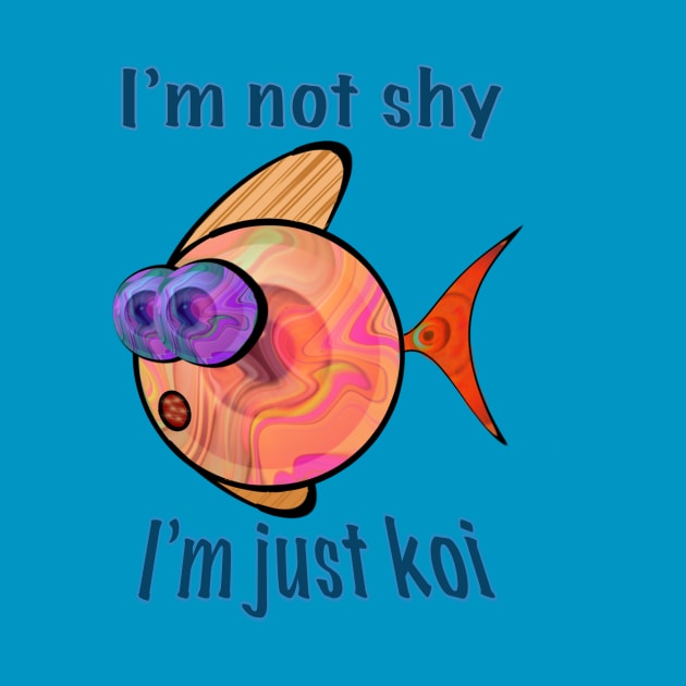 Not Shy. Just Koi. by Zenferren